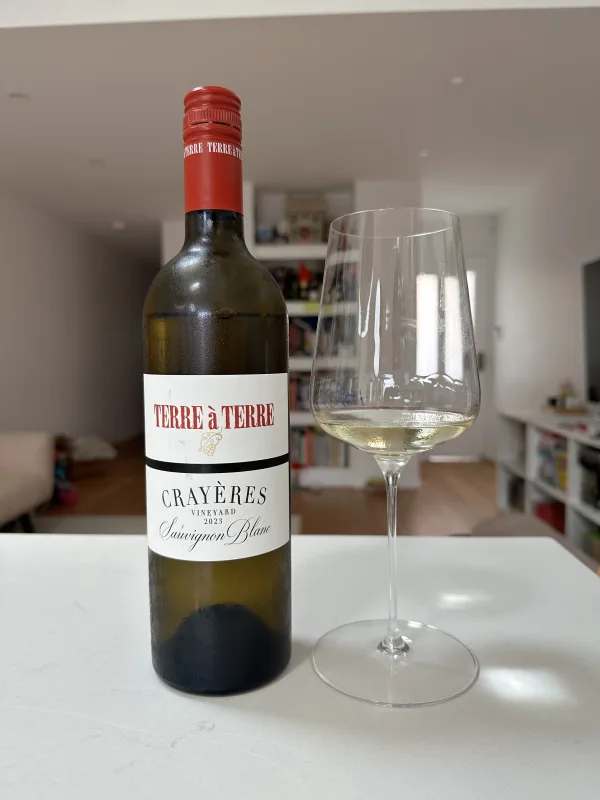 2023 Terre a Terre Sauvignon Blanc, Crayeres Vineyard, Wrattonbully, SA